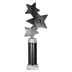 Trinity Star Black & Silver Tube Trophy