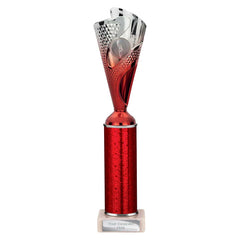 Rodeo Red & Silver Tube Trophy