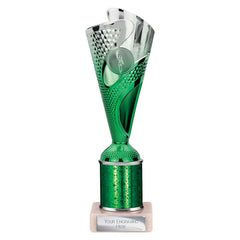 Rodeo Green & Silver Tube Trophy