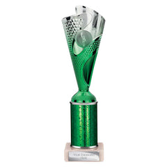 Rodeo Green & Silver Tube Trophy
