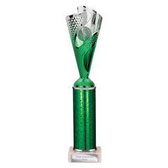 Rodeo Green & Silver Tube Trophy
