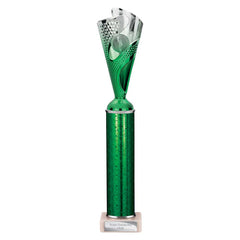 Rodeo Green & Silver Tube Trophy