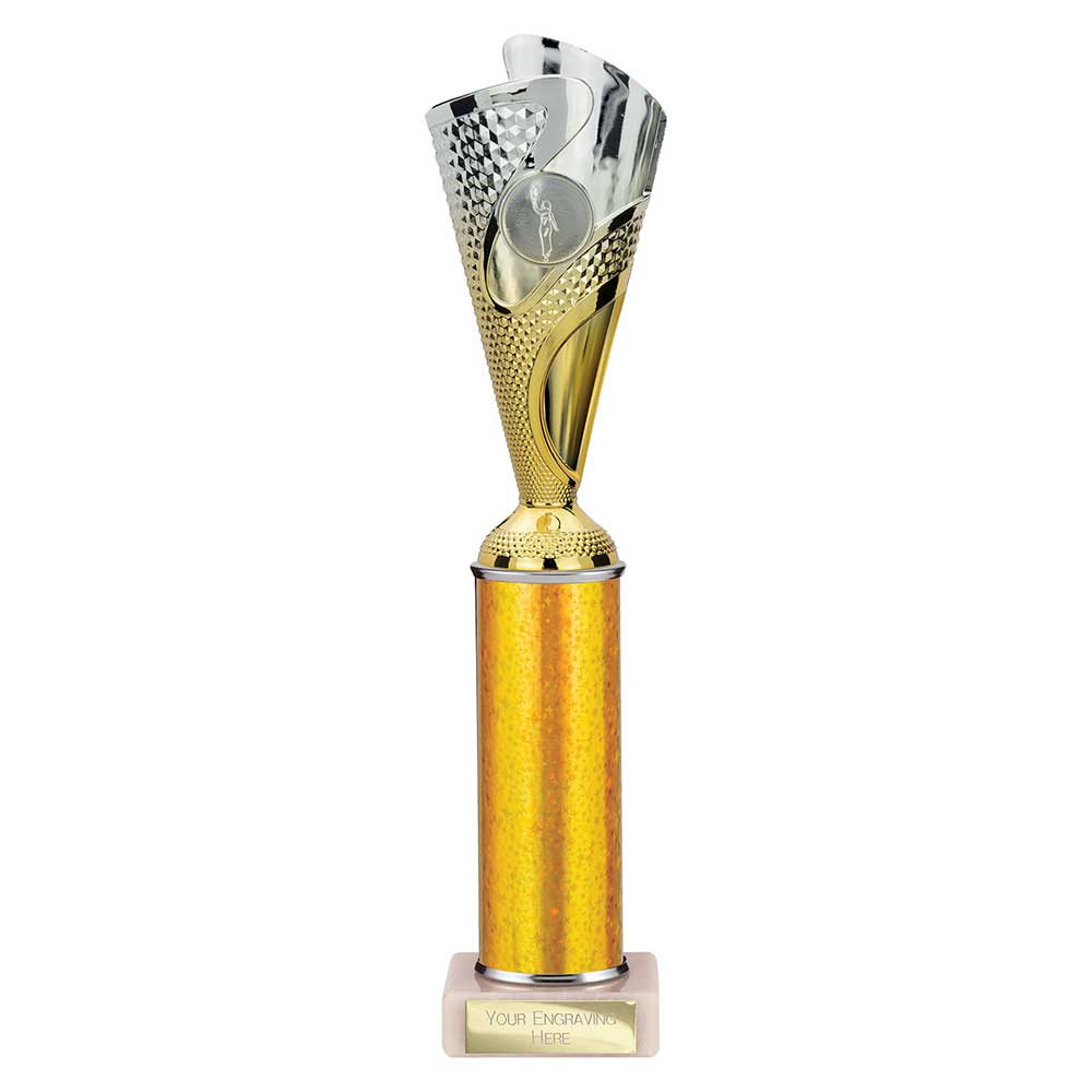 Rodeo Gold & Silver Tube Trophy