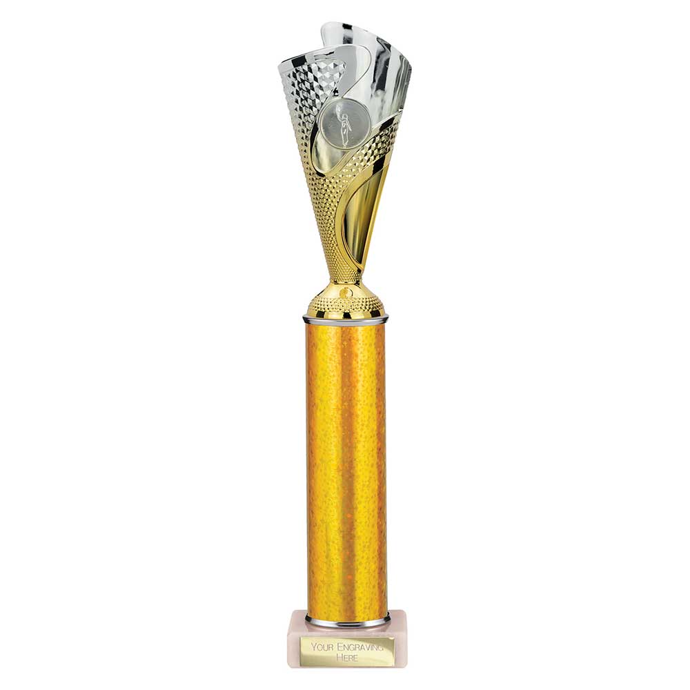 Rodeo Gold & Silver Tube Trophy