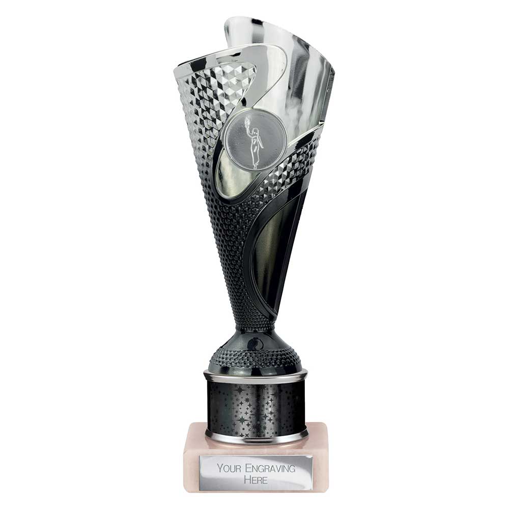 Rodeo Black & Silver Tube Trophy