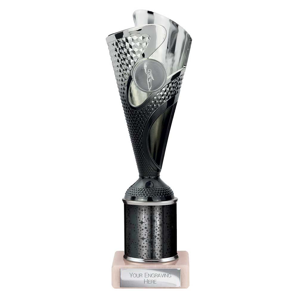Rodeo Black & Silver Tube Trophy
