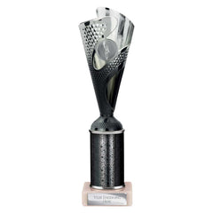 Rodeo Black & Silver Tube Trophy
