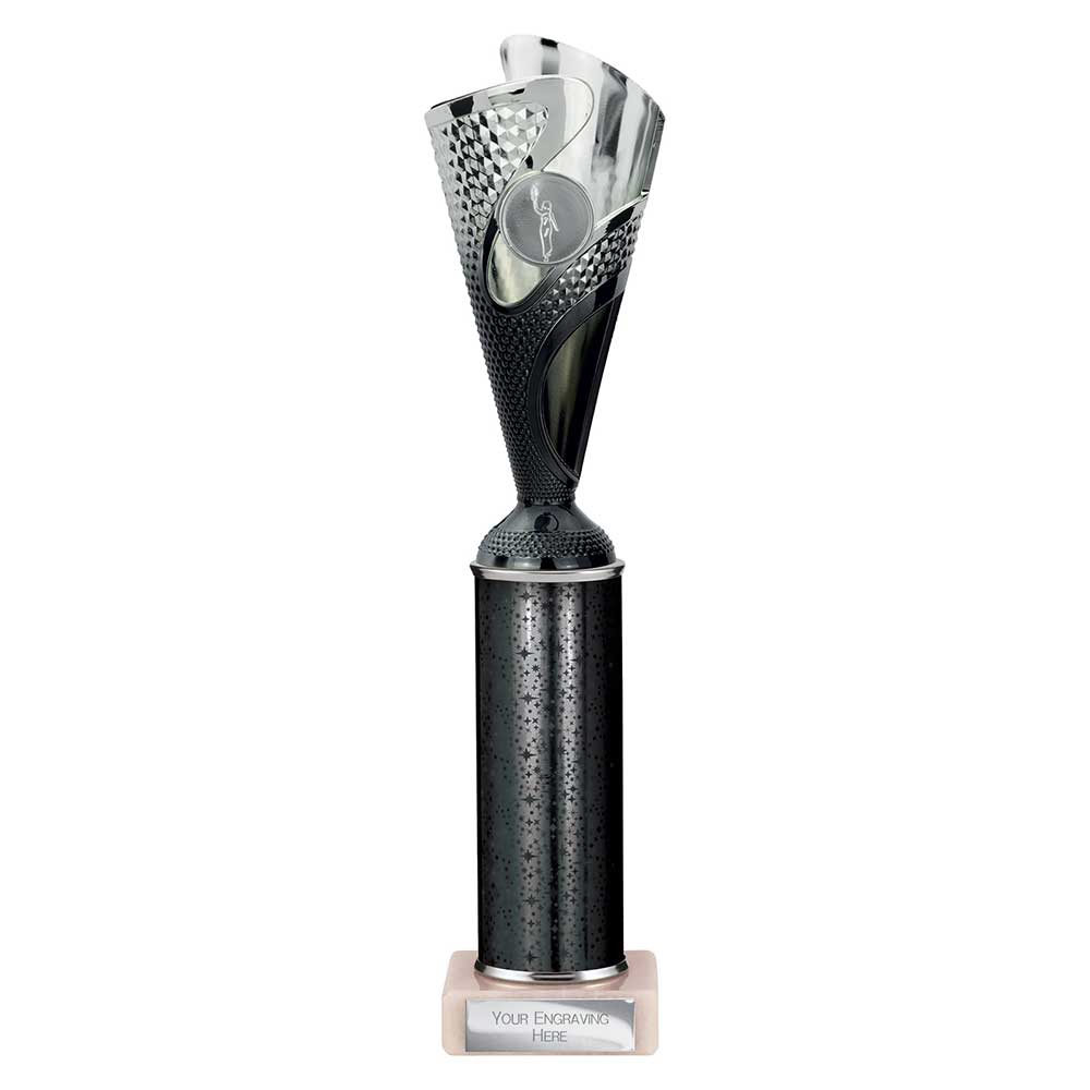 Rodeo Black & Silver Tube Trophy