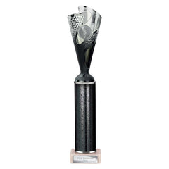 Rodeo Black & Silver Tube Trophy