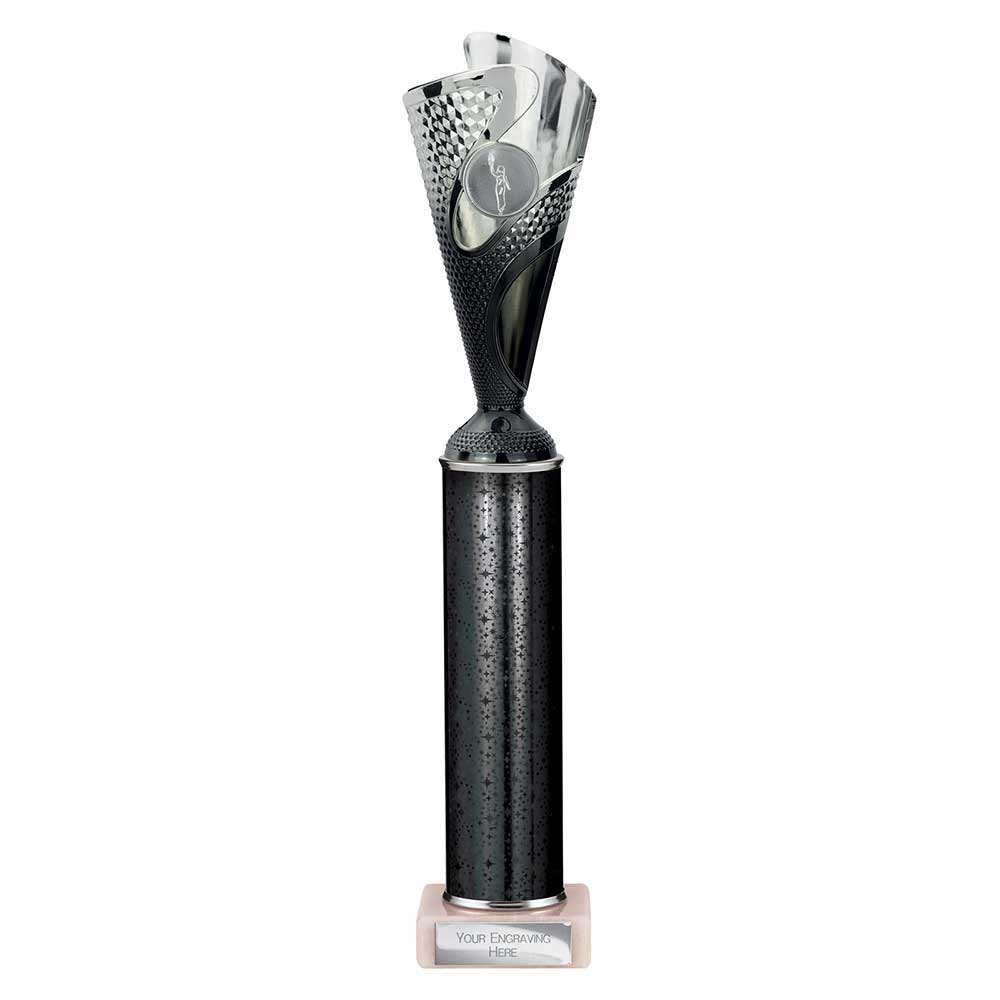 Rodeo Black & Silver Tube Trophy