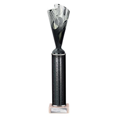 Rodeo Black & Silver Tube Trophy
