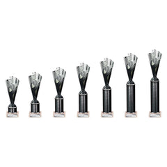 Rodeo Black & Silver Tube Trophy