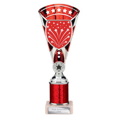Cobra Star Red & Silver Tube Trophy