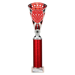 Cobra Star Red & Silver Tube Trophy