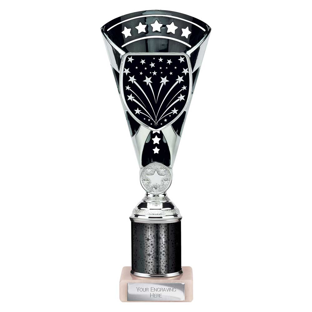 Cobra Star Black & Silver Tube Trophy
