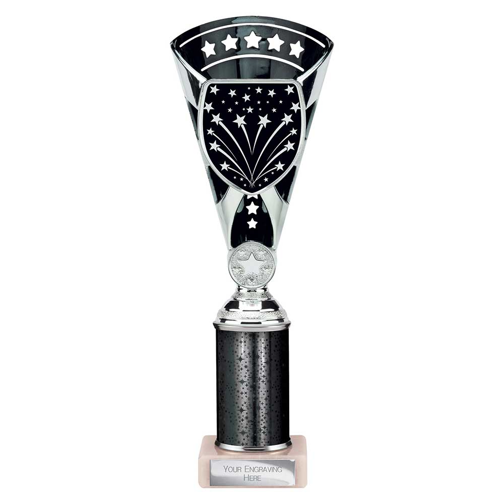 Cobra Star Black & Silver Tube Trophy