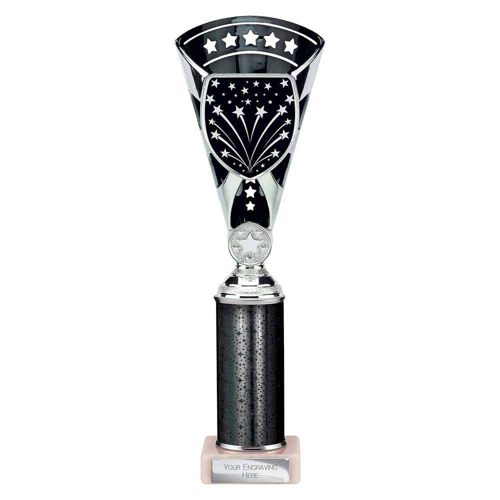 Cobra Star Black & Silver Tube Trophy