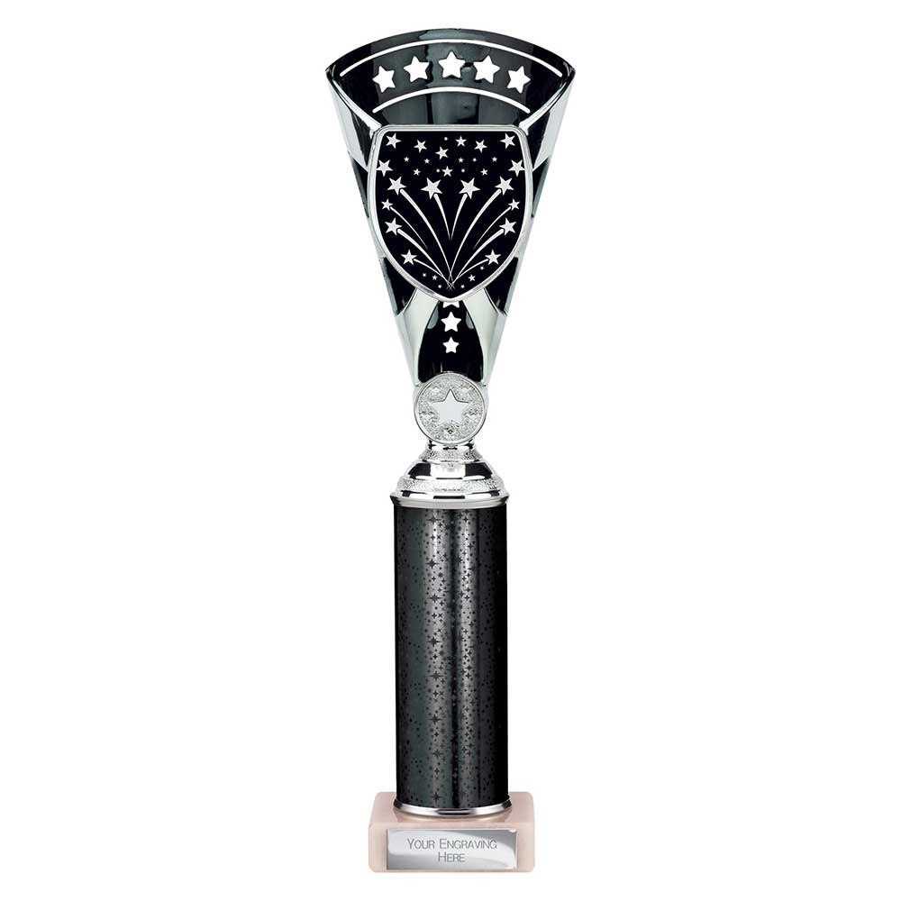 Cobra Star Black & Silver Tube Trophy