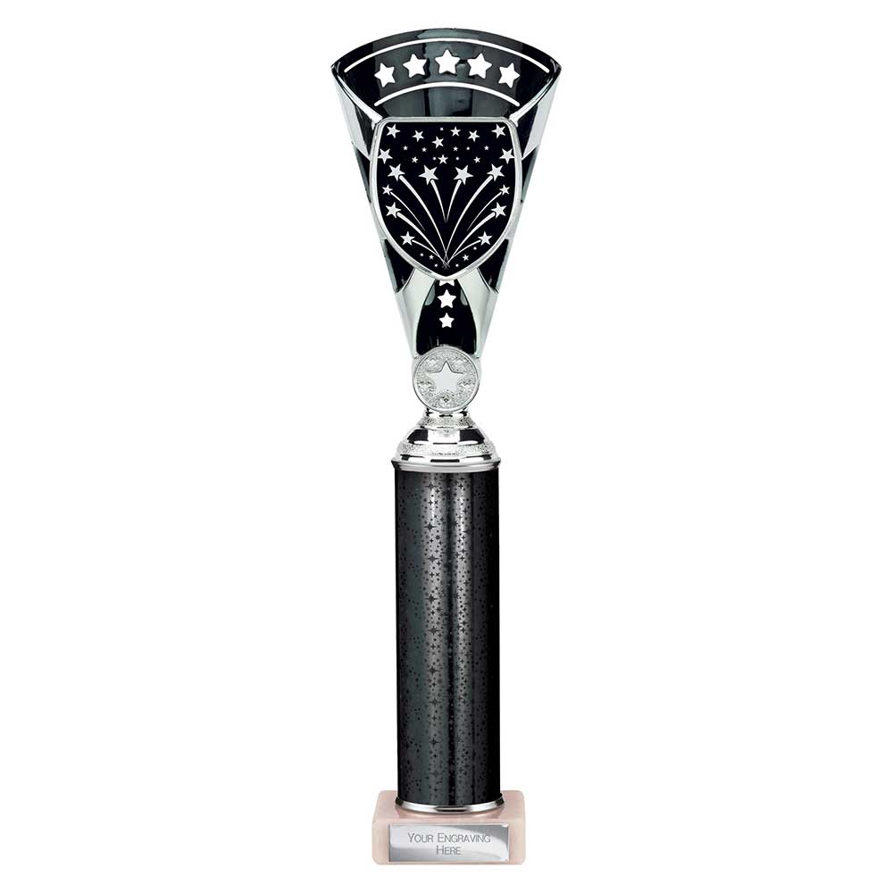 Cobra Star Black & Silver Tube Trophy