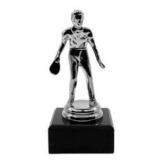 Table Tennis Trophy with Marble Base Silver by School Badges UK