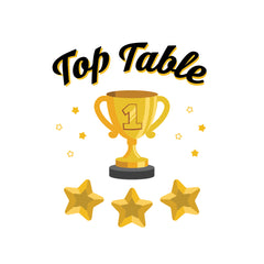 Top Table Clear Acrylic Trophy Design by School Badges UK