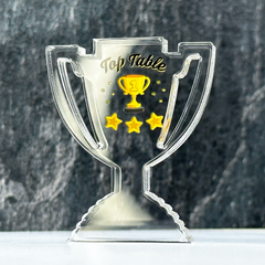 Top Table Clear Acrylic Trophy by School Badges UK