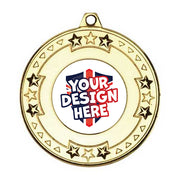 Custom Tri-Star Gold Medal