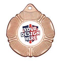 Custom Tudor Rose Bronze Medal