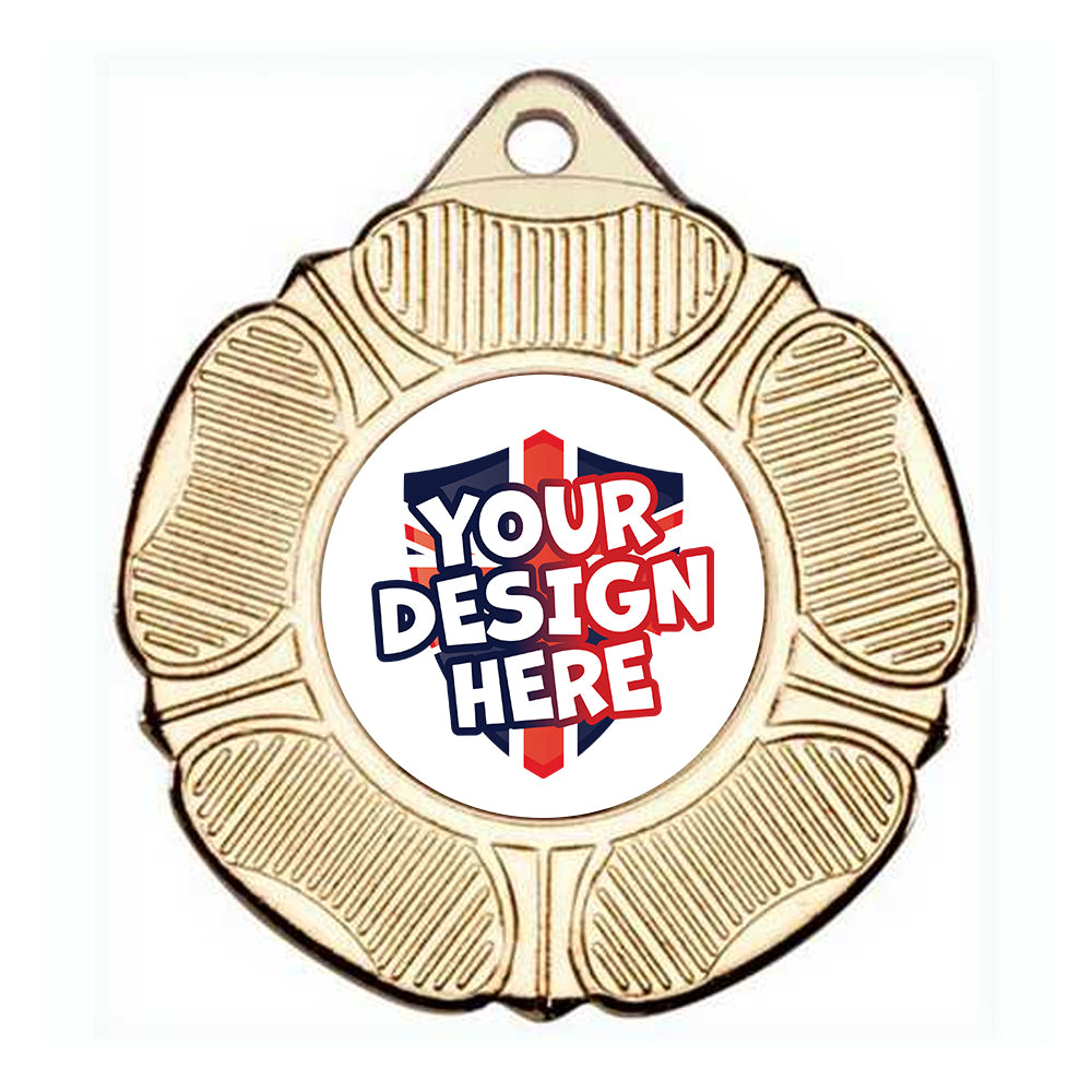 Custom Tudor Rose Gold Medal