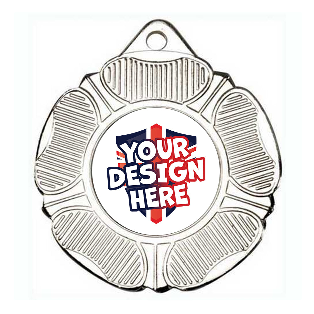 Custom Tudor Rose Silver Medal