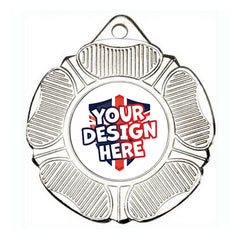Custom Tudor Rose Silver Medal