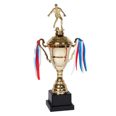 Victory Cup Gold Trophy Topper by School Badges UK