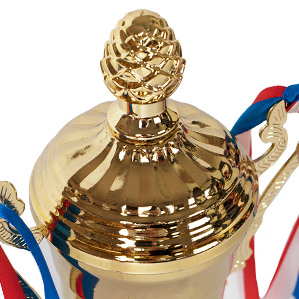 Victory Cup Gold Trophy Zoomed by School Badges UK