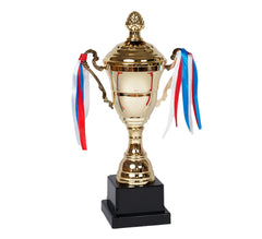 Victory Cup Gold Trophy by School Badges UK