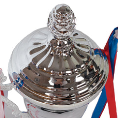 Victory Cup Silver Trophy Topper Zoomed by School Badges UK
