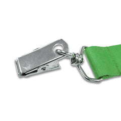 Visitor Bulldog Clip Green Zoomed by School Badges UK