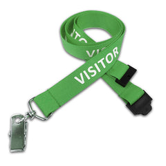 Visitor Bulldog Clip Green by School Badges UK