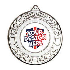 Custom Wreath Silver Medal