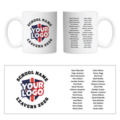Personalised Graduate Mug with Logo and up to 30 names