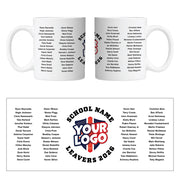 Personalised Graduate Mug with Logo and up to 60 names