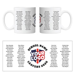 Personalised Graduate Mug with Logo and up to 60 names