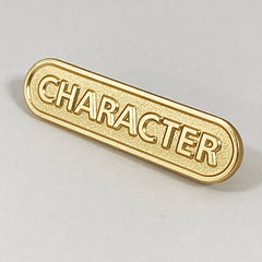 Gold Character Bar Badge **SALE ITEM - 50% OFF**