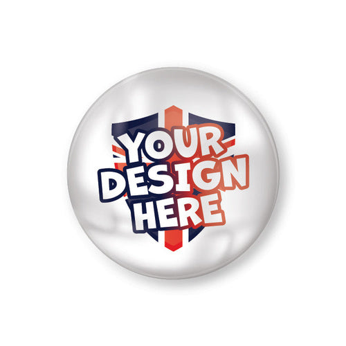 Customised 25mm plastic button badge