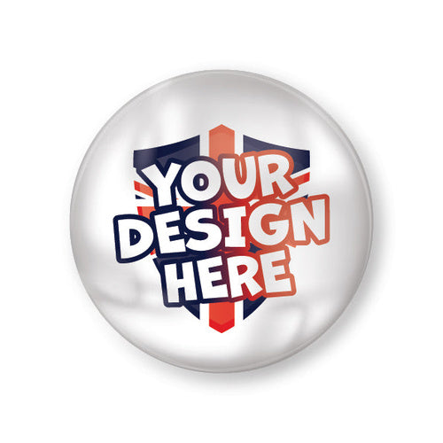Customised 38mm plastic button badge
