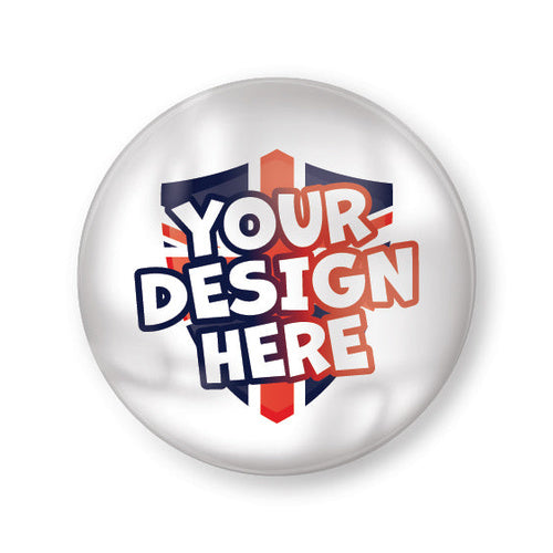 Customised 45mm plastic button badge