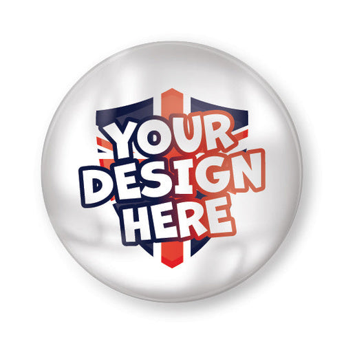 Customised 54mm plastic button badge