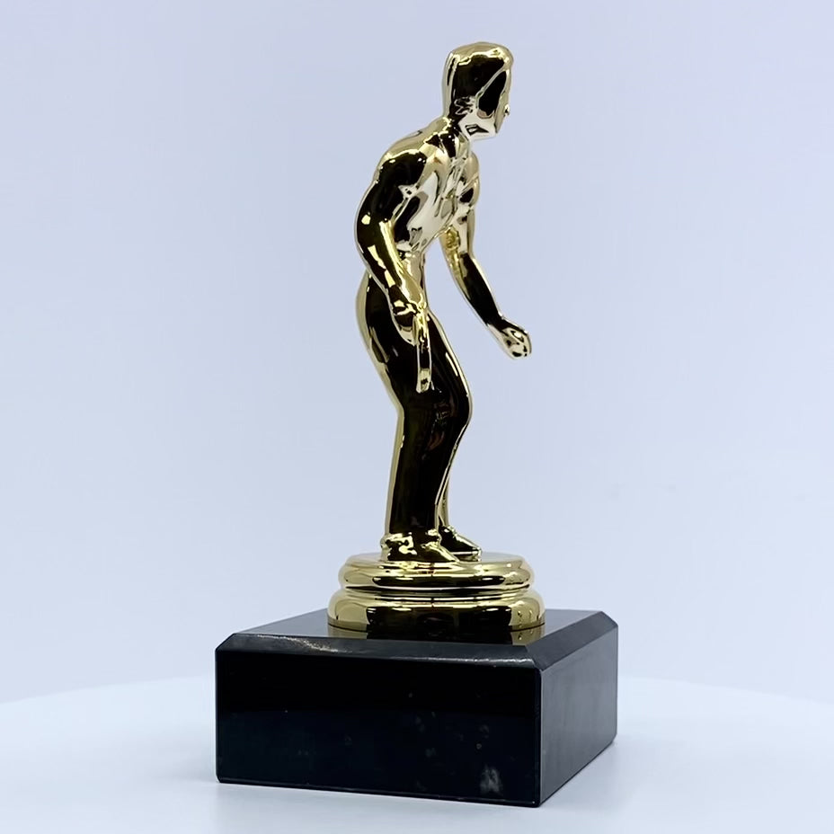 Load video: Table Tennis Trophy with Marble Base Video by School Badges UK