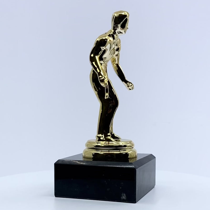 Table Tennis Trophy with Marble Base Video by School Badges UK