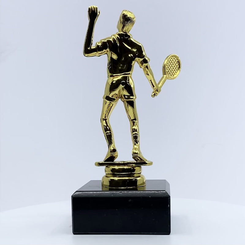 Tennis Trophy with Marble Base Video by School Badges UK