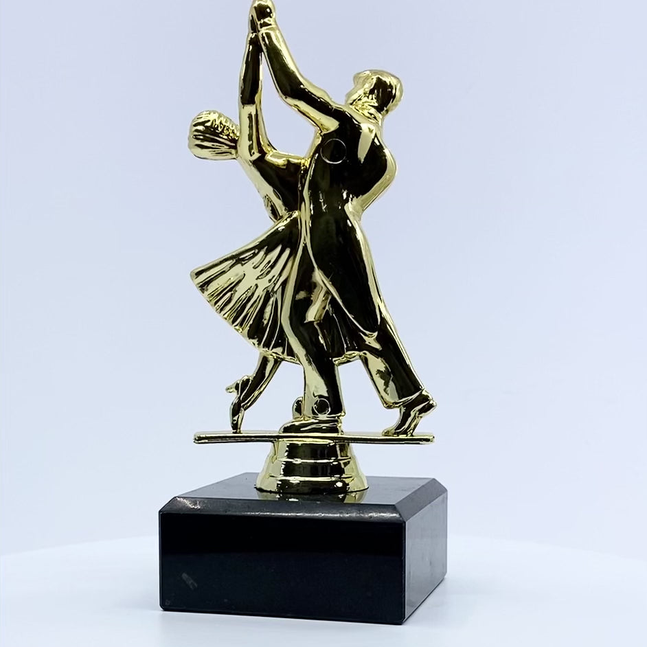 Load video: Dance Trophy with Marble Base Video by School Badges UK